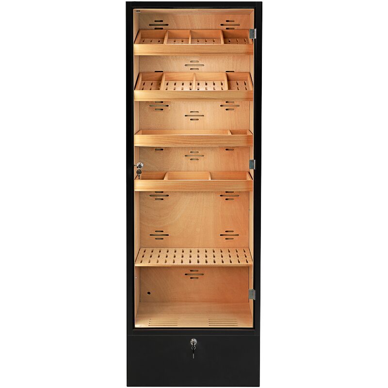 Αγοράστε Adorini Portofino μαύρο υγραντήρα γραφείου αποθήκευσης πούρων σε απευθείας σύνδεση