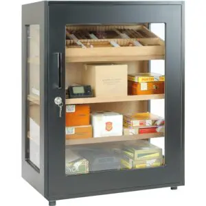 Αγοράστε Adorini Salina μαύρο ντουλάπι υγραντήρα ντουλάπι αποθήκευσης πούρων online